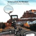 TELESIN Action Camera Motorcycle Rear-view Mirror Mounting Bracket 360° Rotation Action Camera Mount Adapter Replacement For GoPro Hero 9/8/7/6/5 Spor