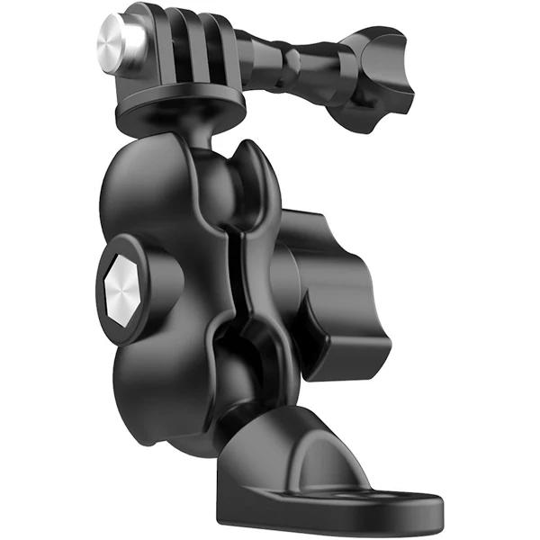 TELESIN Action Camera Motorcycle Rear-view Mirror Mounting Bracket 360° Rotation Action Camera Mount Adapter Replacement For GoPro Hero 9/8/7/6/5 Spor