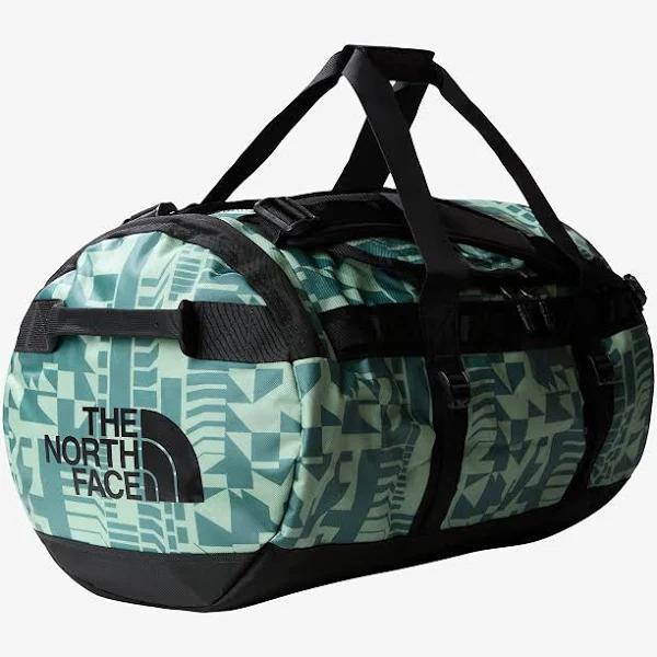 The North Face Base Camp Duffel Bag M - Misty Sage Irregular Geometry Print / TNF Black - One Size - Unisex