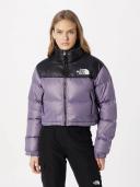 The North Face Women's Nuptse Short Jacket in Lunar Slate, Size X-Large | END. Clothing