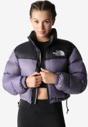 The North Face Women's Nuptse Short Jacket in Lunar Slate, Size X-Large | END. Clothing