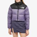 The North Face Women's Nuptse Short Jacket in Lunar Slate, Size X-Large | END. Clothing
