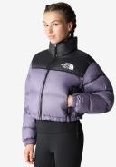 The North Face Women's Nuptse Short Jacket in Lunar Slate, Size X-Large | END. Clothing