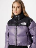 The North Face Women's Nuptse Short Jacket in Lunar Slate, Size X-Large | END. Clothing