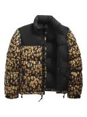 The North Face Womens Insulated Jackets Large Yellow Women's Printed 1996 Retro Nuptse Jacket