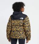 The North Face Womens Insulated Jackets Large Yellow Women's Printed 1996 Retro Nuptse Jacket