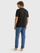 Tommy Hilfiger - Men's Black T-shirts - Icon Script Embroidered Tee - Size L at The Iconic