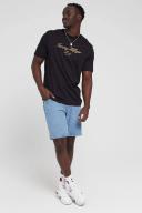 Tommy Hilfiger - Men's Black T-shirts - Icon Script Embroidered Tee - Size S at The Iconic