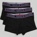 Tommy Hilfiger Men's Underwear Carbon Diagonal Logo Print Three-Pair Boxer Brief Set L