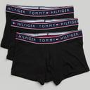 Tommy Hilfiger Men's Underwear Carbon Diagonal Logo Print Three-Pair Boxer Brief Set M