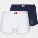 Tommy Hilfiger Men's Underwear Carbon Diagonal Logo Print Three-Pair Boxer Brief Set M