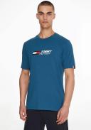 Tommy Sport - Men's Blue Short Sleeve T-shirts - Essentials Big Logo Short Sleeve Tee - Size XXXL at The Iconic