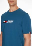 Tommy Sport - Men's Blue Short Sleeve T-shirts - Essentials Big Logo Short Sleeve Tee - Size XXXL at The Iconic