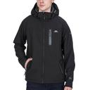 Trespass Mens Accelerator II Waterproof Breathable Softshell Jacket Black / Carbon M