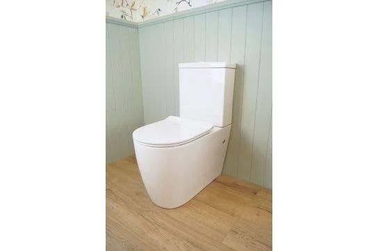 Turner Hastings Narva Rimless Back to Wall Close Coupled Toilet Suite with Thin Seat | Closed Coupled Suites | Wellsons