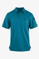 UA Advantage Stretch Men's 3-Pocket Short Sleeve Polo with Back Air-Mesh Panels in Caribbean Blue | Size S Polyester/rayon/spandex