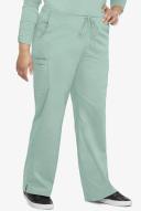 UA Butter-Soft Stretch Women's 9-Pocket Drawstring With Back Elastic Scrub Pants in Eucalyptus Leaf | Size XXS Cotton/polyester/spandex