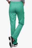 UA Flex2 Women's 7-Pocket Flat Front Cargo Stretch Scrub Pants in Bermuda Green | Size 3x Polyester/rayon/spandex