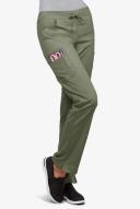 UA Flex2 Women's 7-Pocket Flat Front Cargo Stretch Scrub Pants in Light Olive | Size M Polyester/rayon/spandex