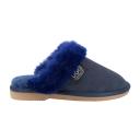 UGG | Australian Made Fur Trim Scuffs |Twin Face First Grade Sheepskin Navy / US Men 5 / US Women 6