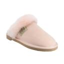 UGG | Australian Made Fur Trim Scuffs |Twin Face First Grade Sheepskin Navy / US Men 5 / US Women 6