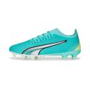 Ultra Match FG/AG Football Boots Men in Ultra Orange/White/Blue Glimmer, Size 8 by Puma