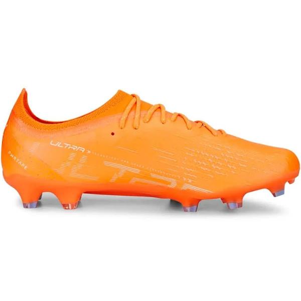 Ultra Ultimate FG/AG Unisex Football Boots in Ultra Orange/White/Blue Glimmer, Size 14 by Puma