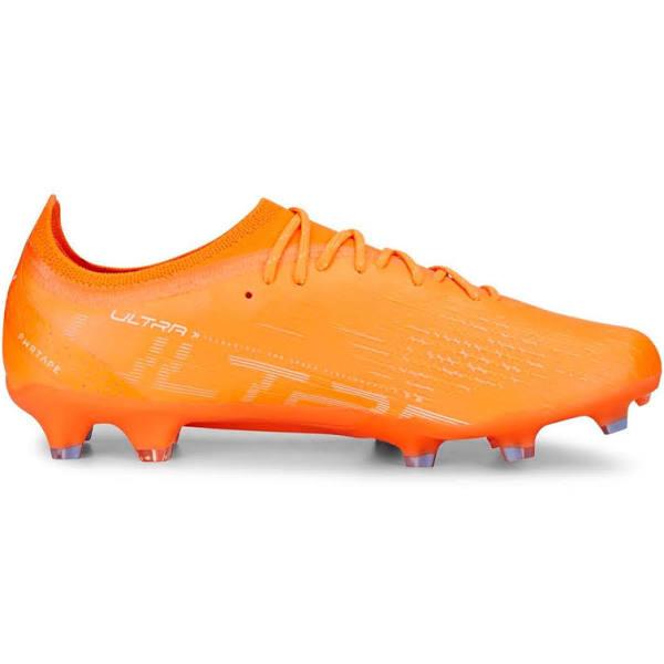 Ultra Ultimate FG/AG Unisex Football Boots in Ultra Orange/White/Blue Glimmer, Size 8.5 by Puma