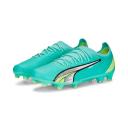 Ultra Ultimate FG/AG Unisex Football Boots in Ultra Orange/White/Blue Glimmer, Size 9 by Puma