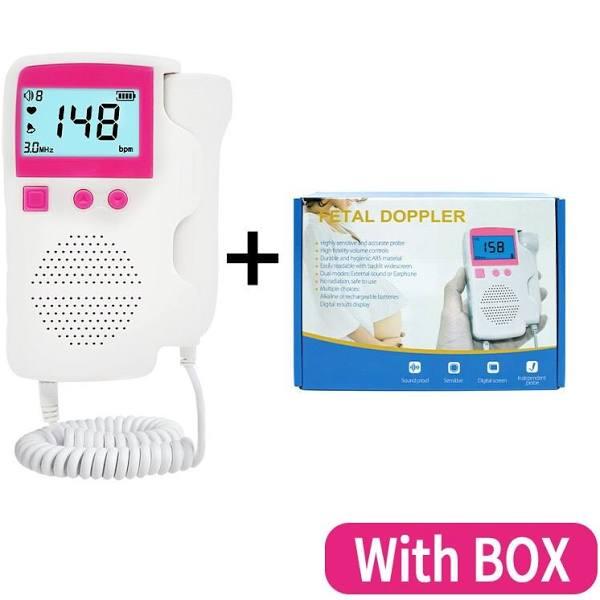 Ultrasound Doppler Fetal Portable Pregnant Baby Women Heart Rate Monitor 3.0mhz Pregnancy Meter Probe Sound Detector Household