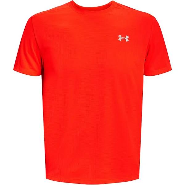 Under Armour Men's Speed Stride Short Sleeve Tee (Phoenix Fire/Phoenix Fire/Reflective) S