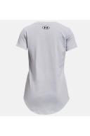 Under Armour Sportstyle Graphic Short Sleeve Tee - Girls - Mod Grey Light Heather/Black