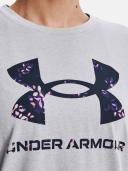 Under Armour - Women's Live Sportstyle Graphic Short Sleeve Tee - Mod Grey Light Heather/Midnight Navy - M