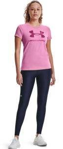 Under Armour - Women's Live Sportstyle Graphic Short Sleeve Tee - Mod Grey Light Heather/Midnight Navy - M