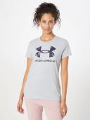 Under Armour - Women's Live Sportstyle Graphic Short Sleeve Tee - Mod Grey Light Heather/Midnight Navy - M