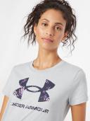 Under Armour - Women's Live Sportstyle Graphic Short Sleeve Tee - Mod Grey Light Heather/Midnight Navy - M