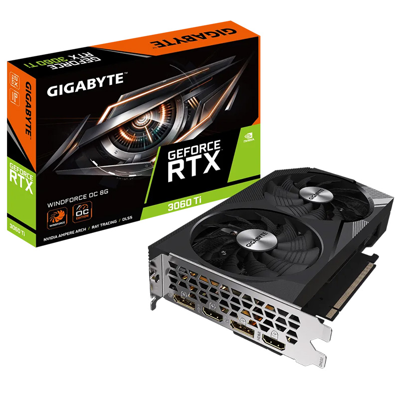 Gigabyte GeForce RTX 3060 Ti Windforce OC 8G GDDR6