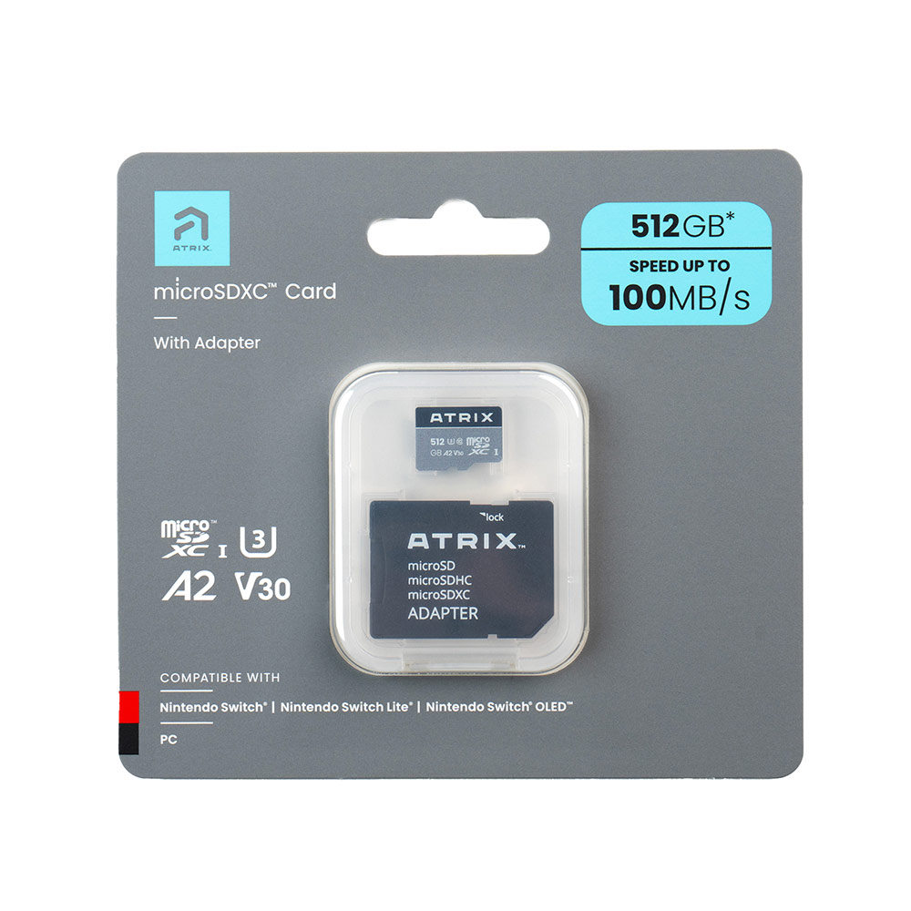 512GB Atrix Micro SD Nintendo Switch Memory Card
