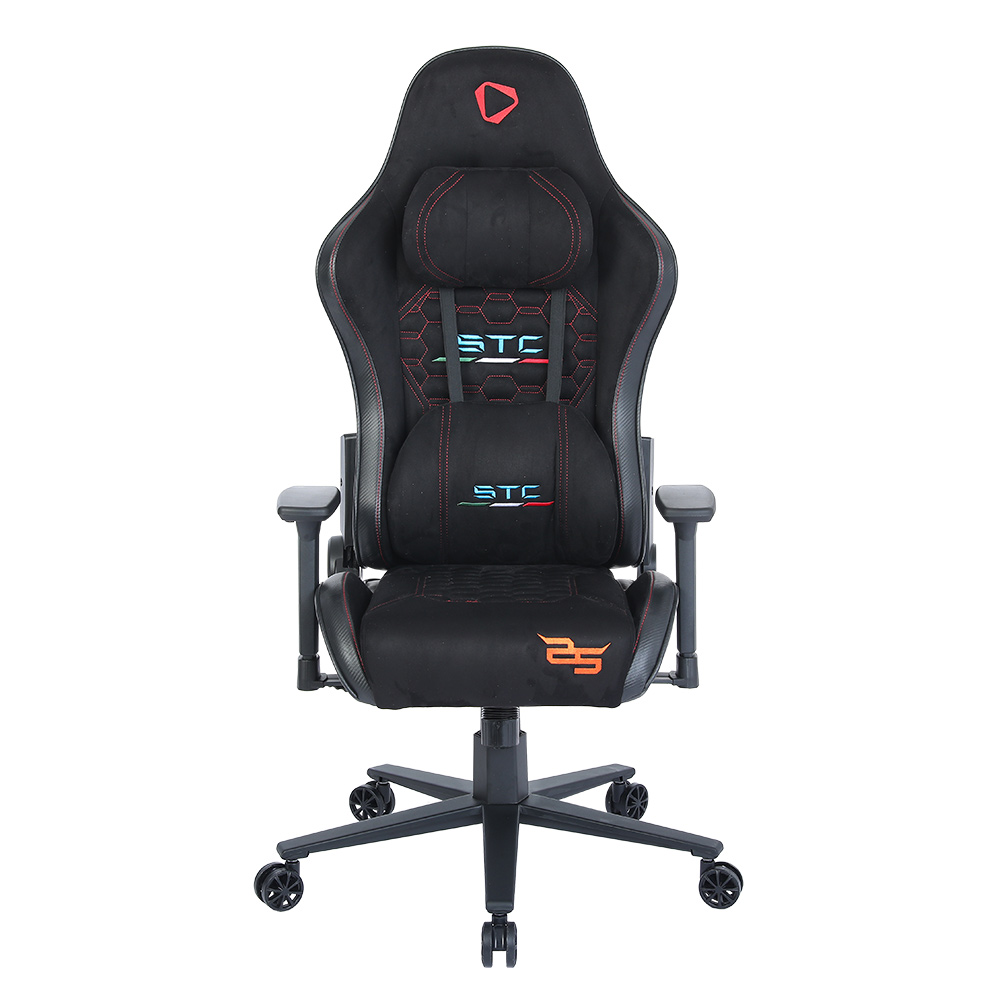 ONEX STC-LE-A-BR STC 25 Years Limited Ed. Alcantara Gaming and Office Chair, Black/Red