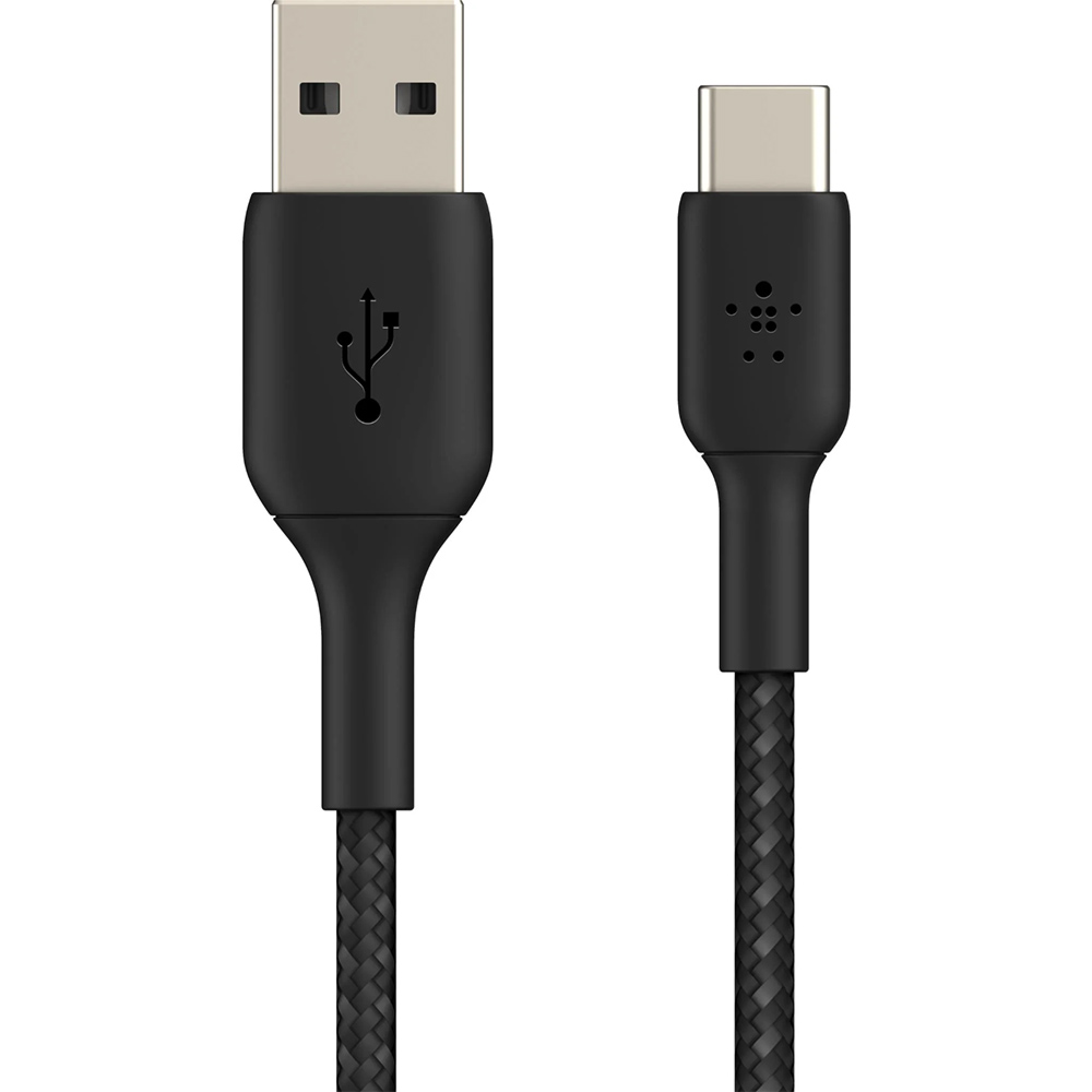 Belkin Braided USB-A to USB-C Cable - Black 1m