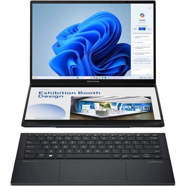 Asus 14” ZenBook Duo Core Ultra 9 32GB/1TB Dual-Screen Laptop