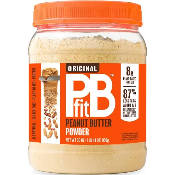 PBfit All-Natural Peanut Butter Powder, Powdered Peanut Spread from Real Roasted Pressed Peanuts, 8g of Protein, 30 Ounce (Pack of 1)