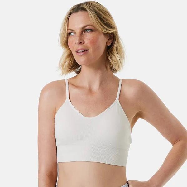 Kmart Active Womens Youth Seam Free Strappy Crop Top-Dove Size: 18, Price  History & Comparison