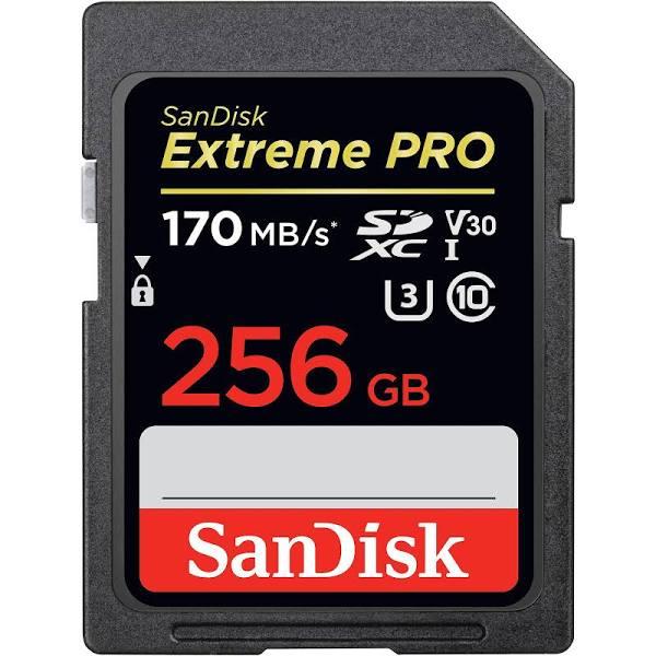 SanDisk Extreme Pro 256GB 170MB/s SDXC Memory Card