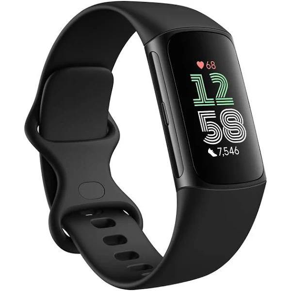 Fitbit - Charge 6 Advanced Fitness Health Tracker - Obsidian - GA05183-NA - 840353901063