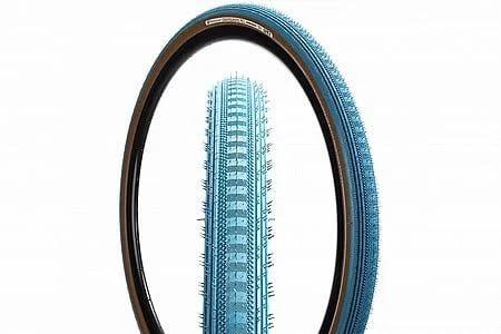Panaracer Gravel King Semi Slick Colour Edition TLC Folding Tyre - 700C - Blue / Brown / 700C / 43mm