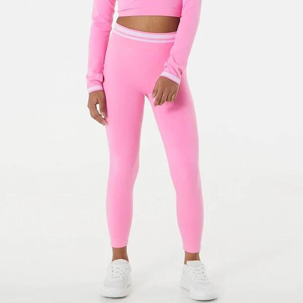 Kmart Active Kids Seamfree Leggings-Pink Size: 10