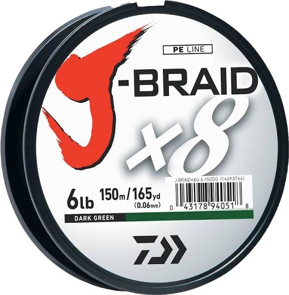 Daiwa J-Braid Dark Green Fishing Line 330 Yards 15lb Test, Price History &  Comparison