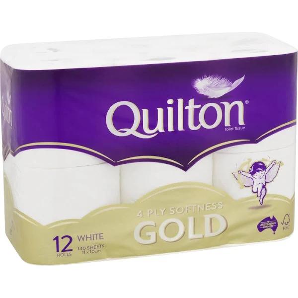 Quilton Gold Toilet Paper 4-ply 12 Pack | Good Groceries