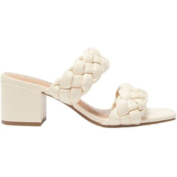 Ravella Remi Smooth Sandals in Ivory 10
